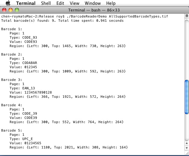 Dynamsoft Barcode Reader for Mac 4.2