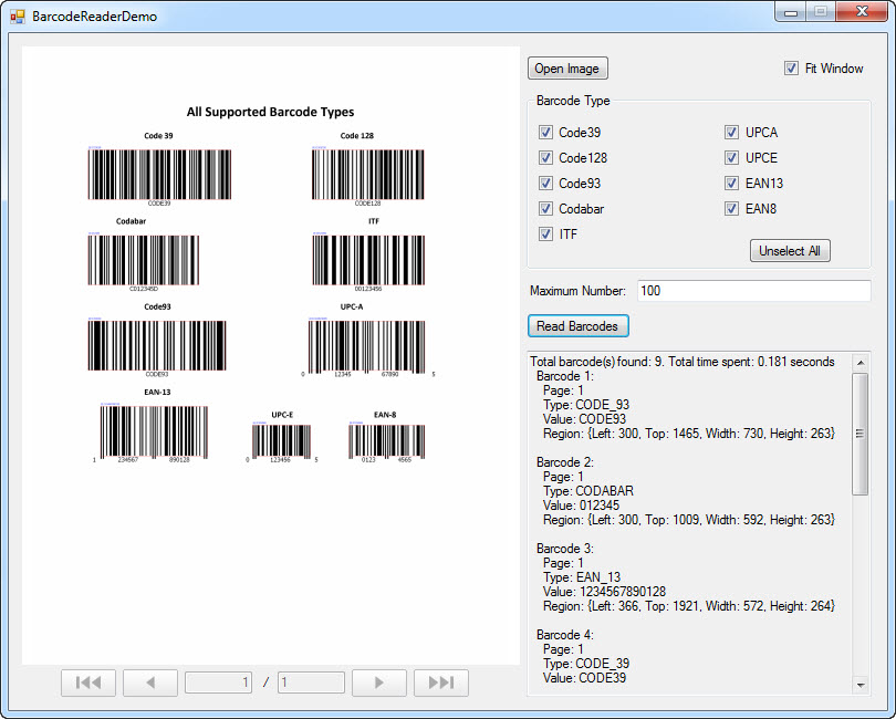 Dynamsoft Barcode Reader for Windows