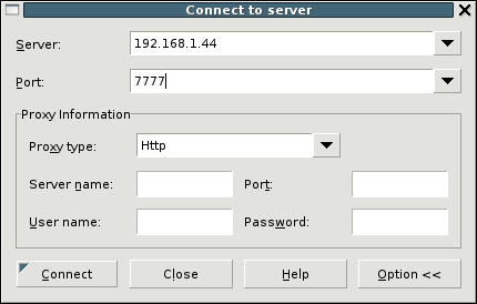 Connect to Server