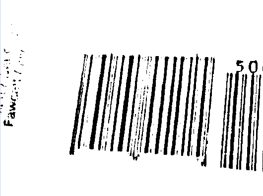 Binarized image by local thresholding