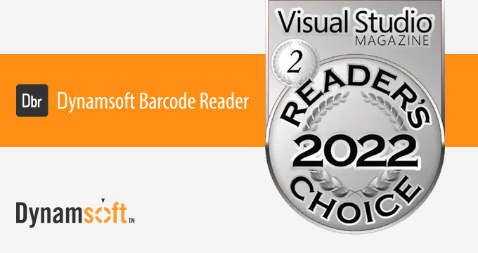 Dynamsoft Barcode Reader Bags Silver at Visual Studio Magazine Reader's Choice Awards 2022