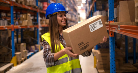 Scan barcodes at fulfillment centers