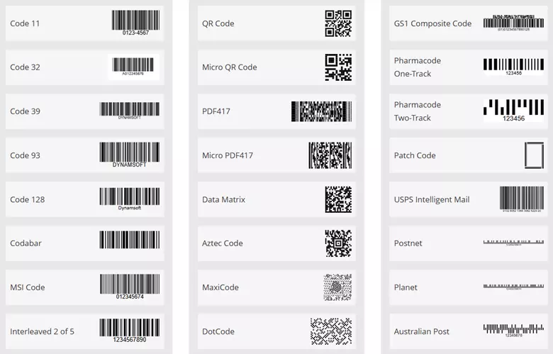 barcode-types