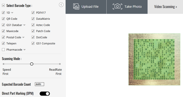 barcode-scanning-result