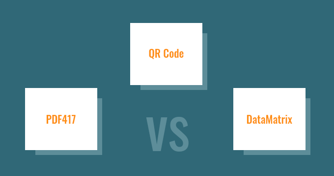 What is the Difference Between QR Code, PDF417 and DataMatrix?