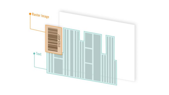 scan qr code from pdf-rastor image