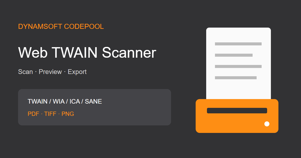 Free Online Web TWAIN Document Scanner screenshot