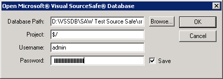 Open SourceSafe database
