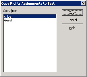 Copy Rights Assignment to Test