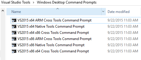 Visual Studio Command Line Tool