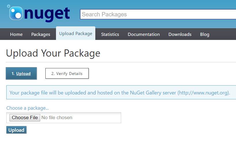NuGet online submission