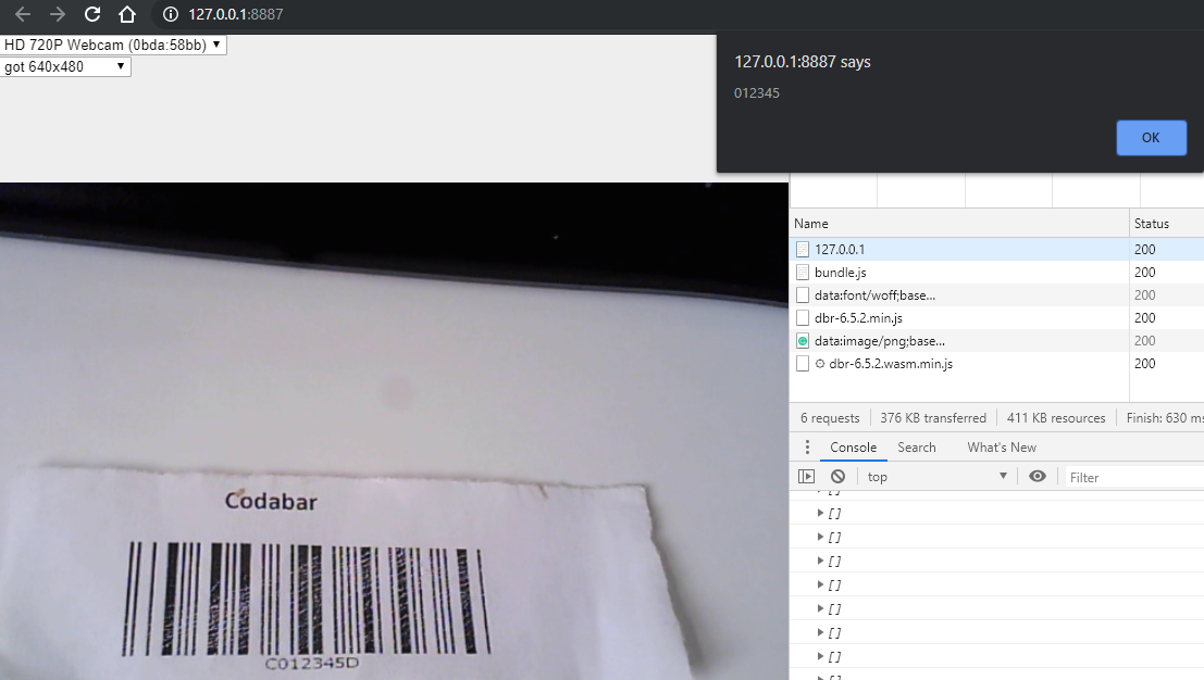 javascript web barcode reader