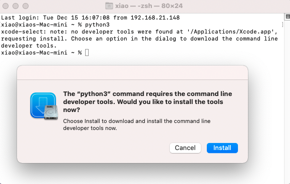 Apple M1 Python3 Installation