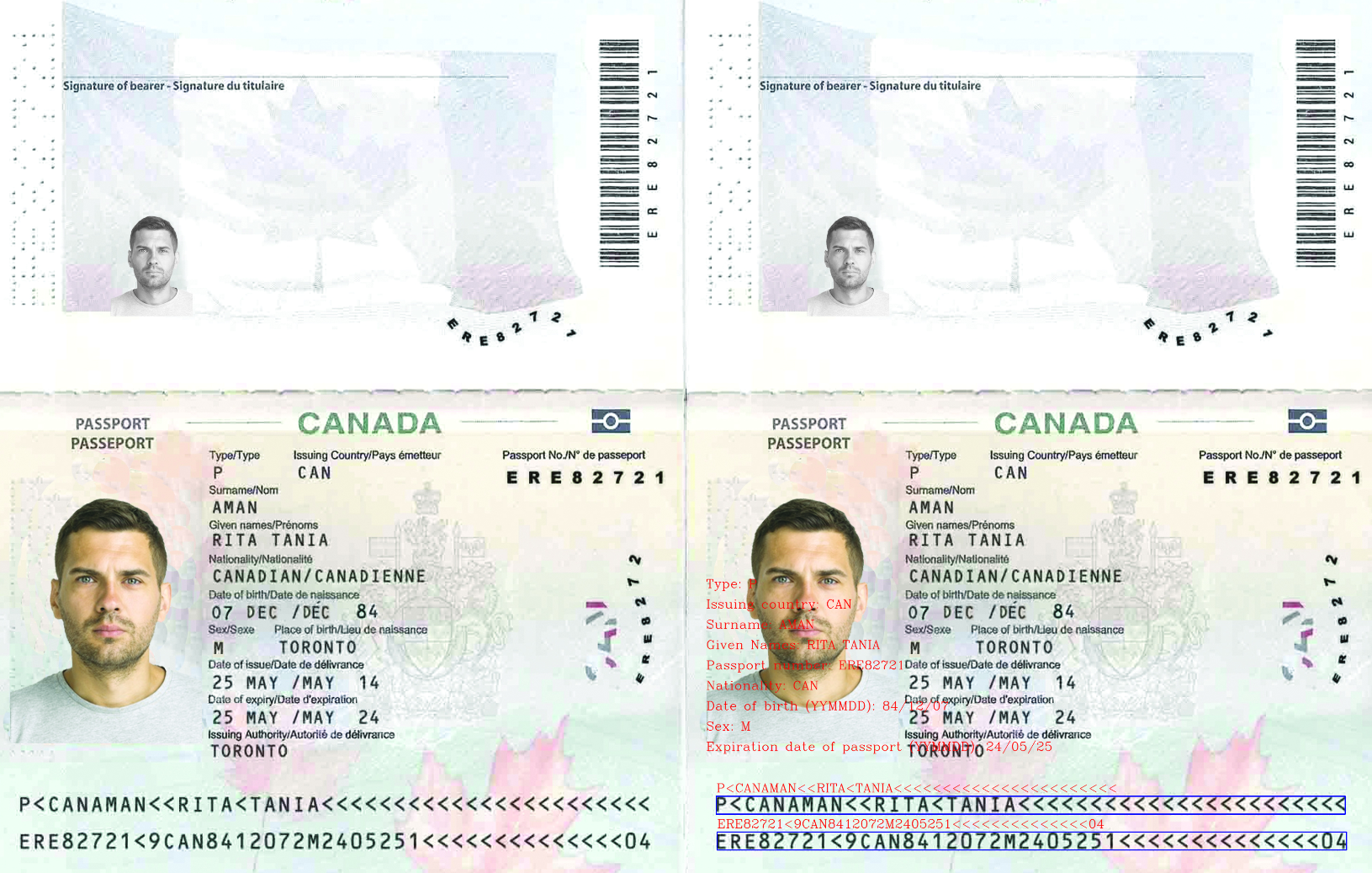 passport mrz recognition