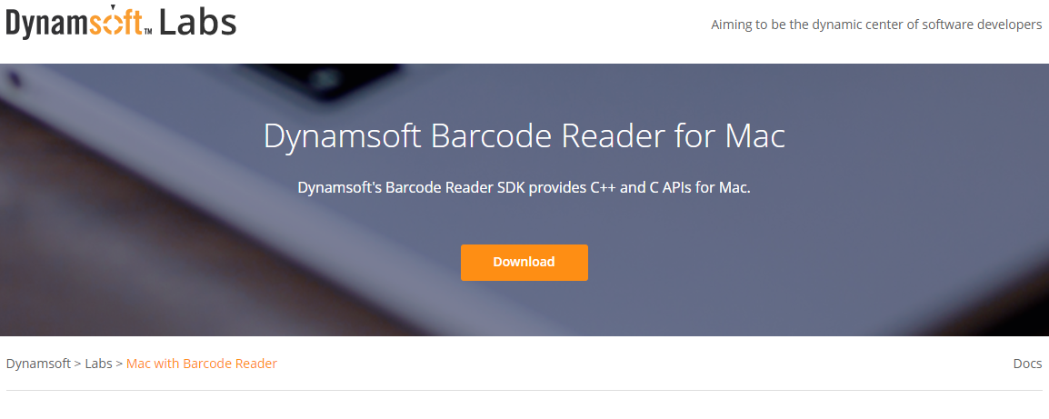 Dynamsoft mac barcode SDK