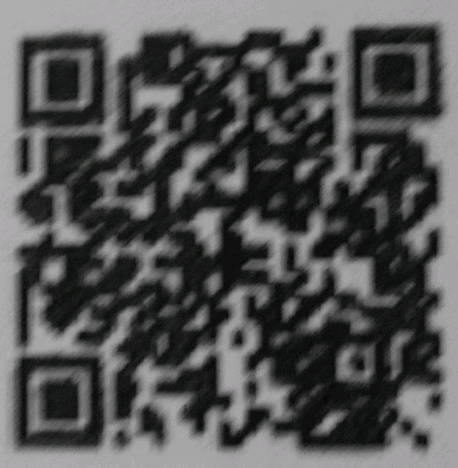 blurred QR code