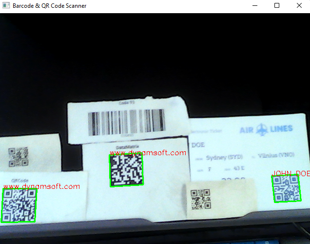 Python barcode and QR code reader