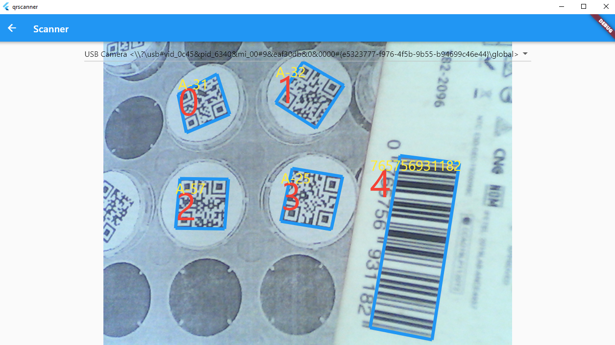 Flutter windows desktop barcode QR code scanner