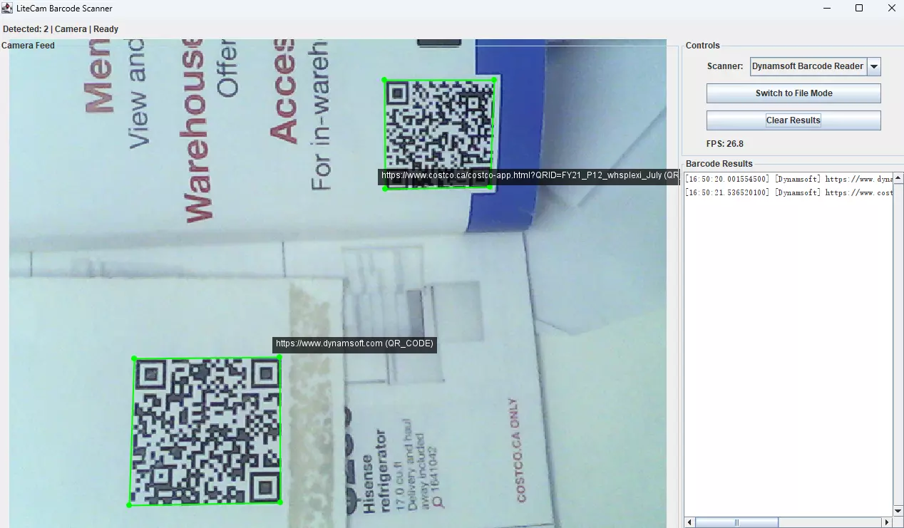 Java barcode scanner reader