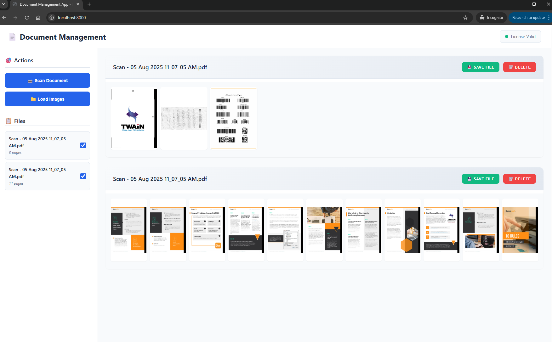 Document Management Features