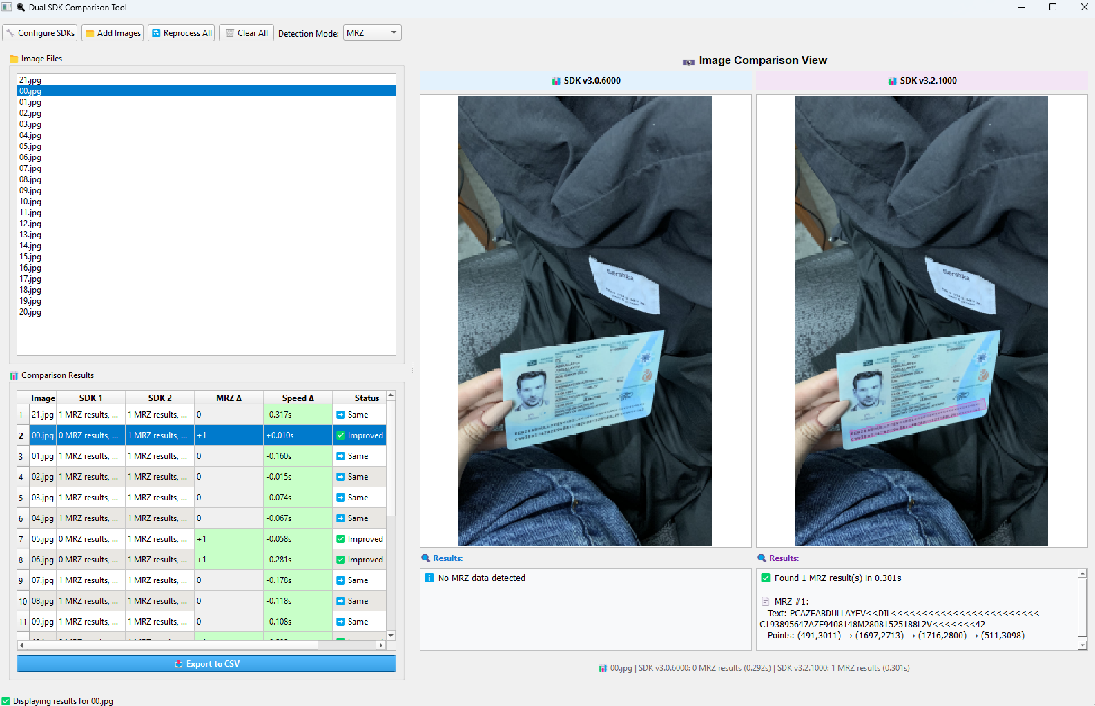 Recognize MRZ with AI models