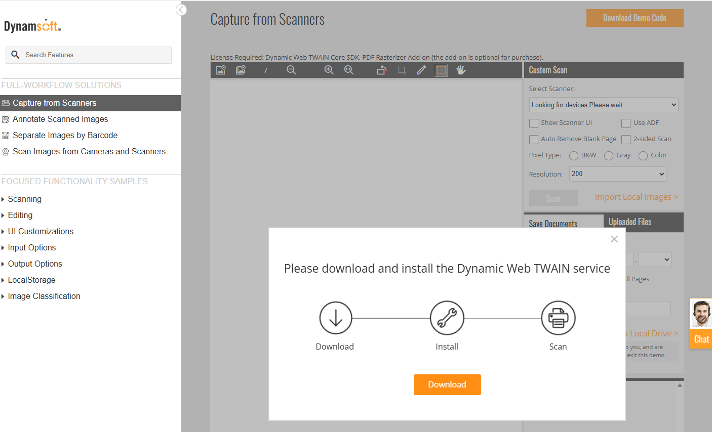Dynamic Web TWAIN Online Demo