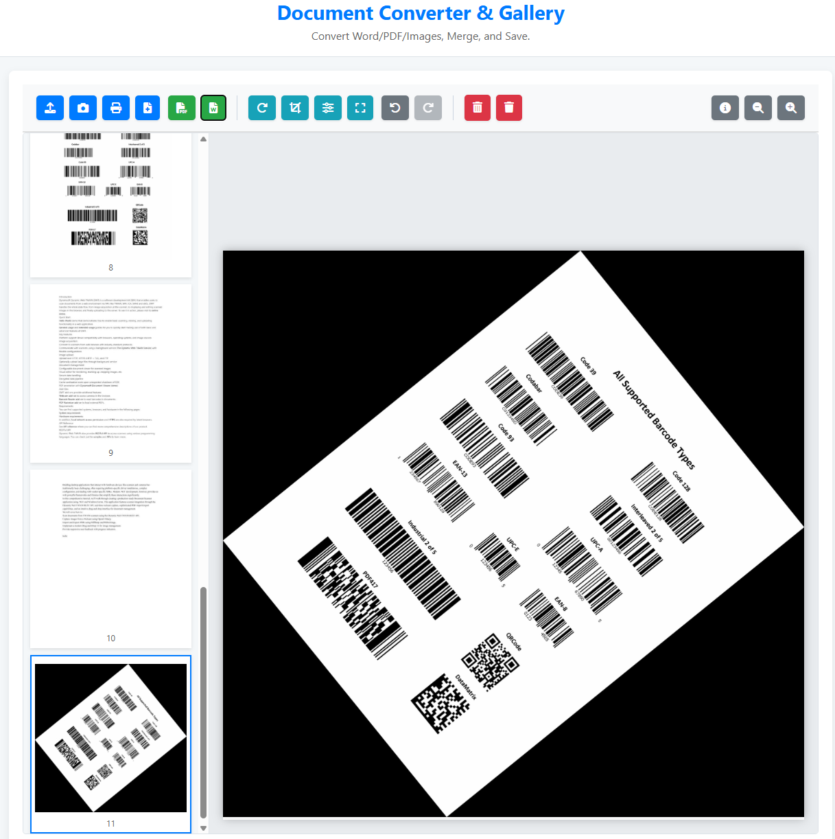 free web-based document converter