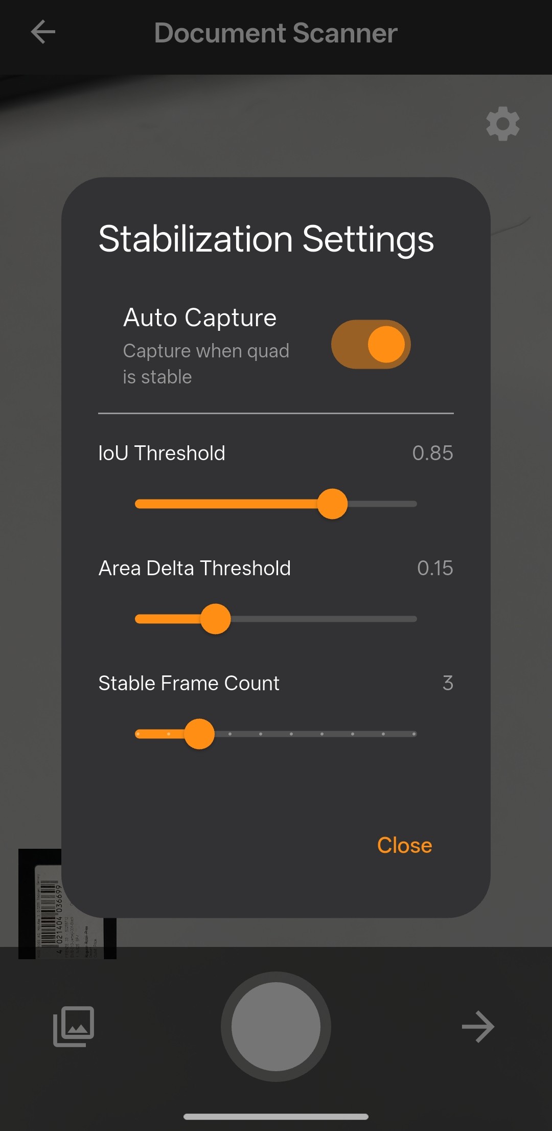 Flutter multi document capture
