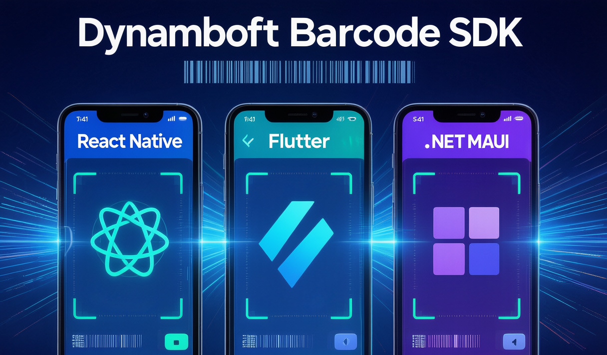 Dynamsoft Barcode SDK: React Native vs Flutter vs .NET MAUI comparison