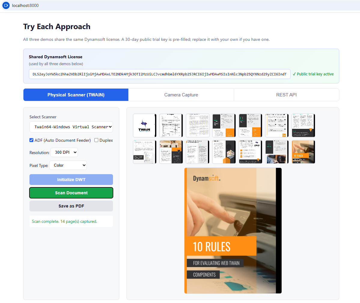 Document capture solution comparison