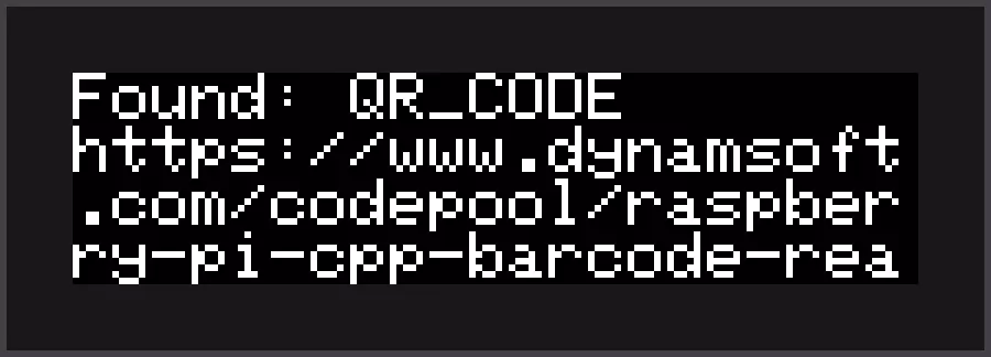 Raspberry Pi barcode reader OLED