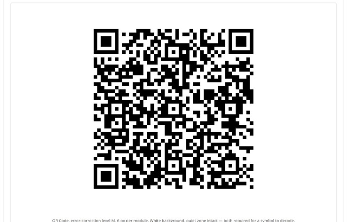 an EMV payment QR rendered by the generator, with the green "Round trip verified" strip beneath it confirming the decoded text matches the payload byte for byte