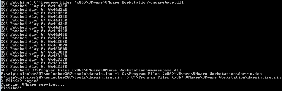 Patch vmware for mac osx
