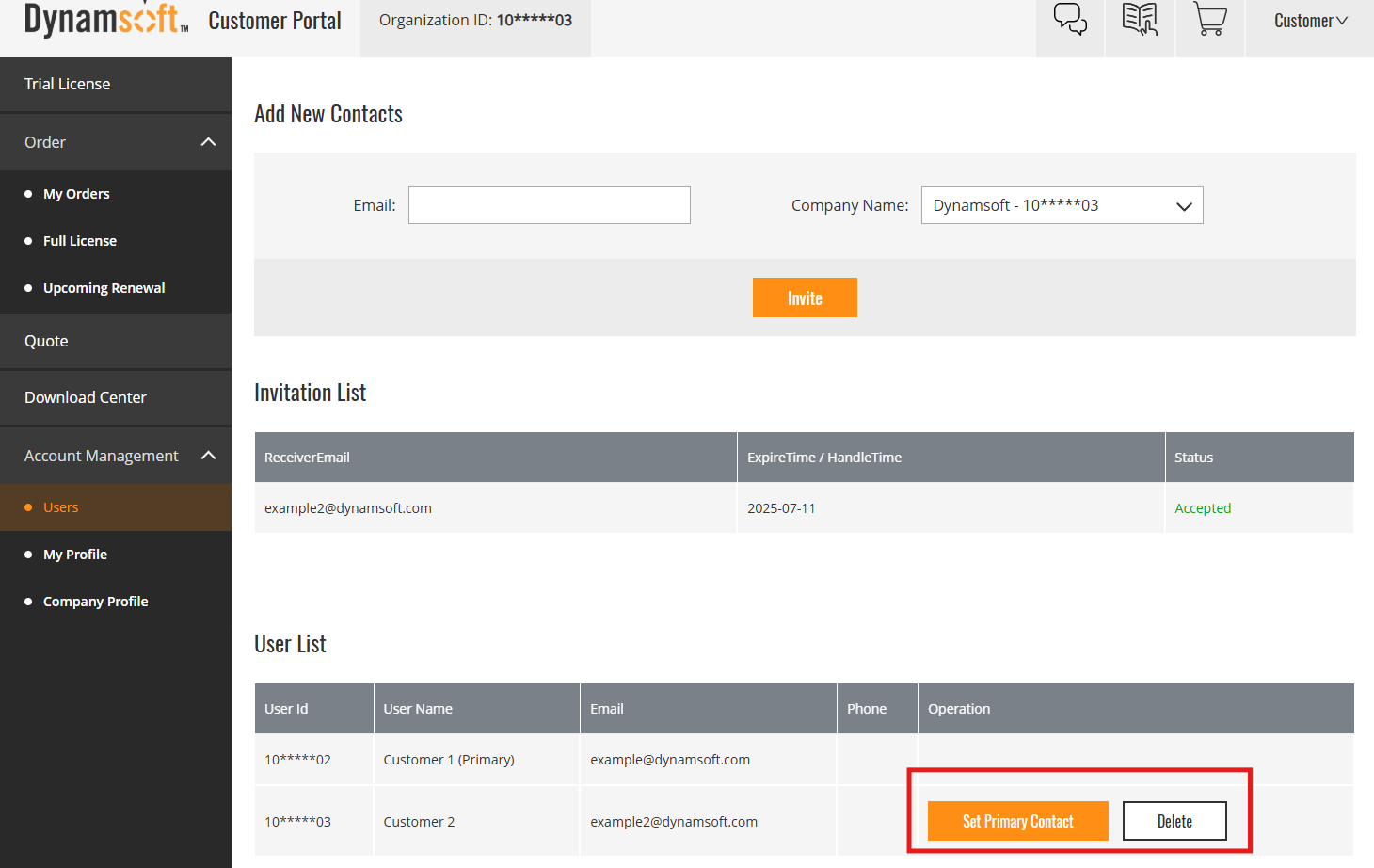 Company Contact Management
