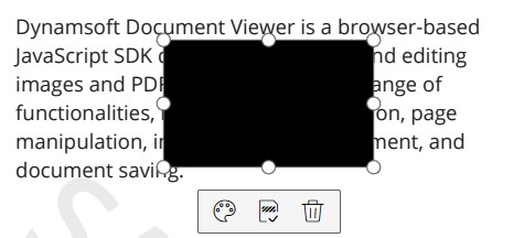 Rectangle-type redaction
