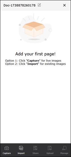 Empty Document View
