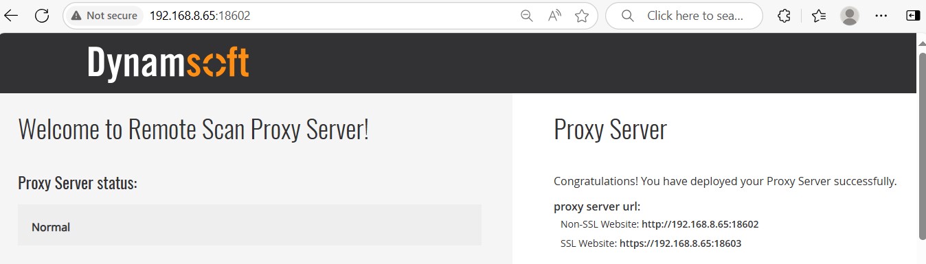 proxy server home page